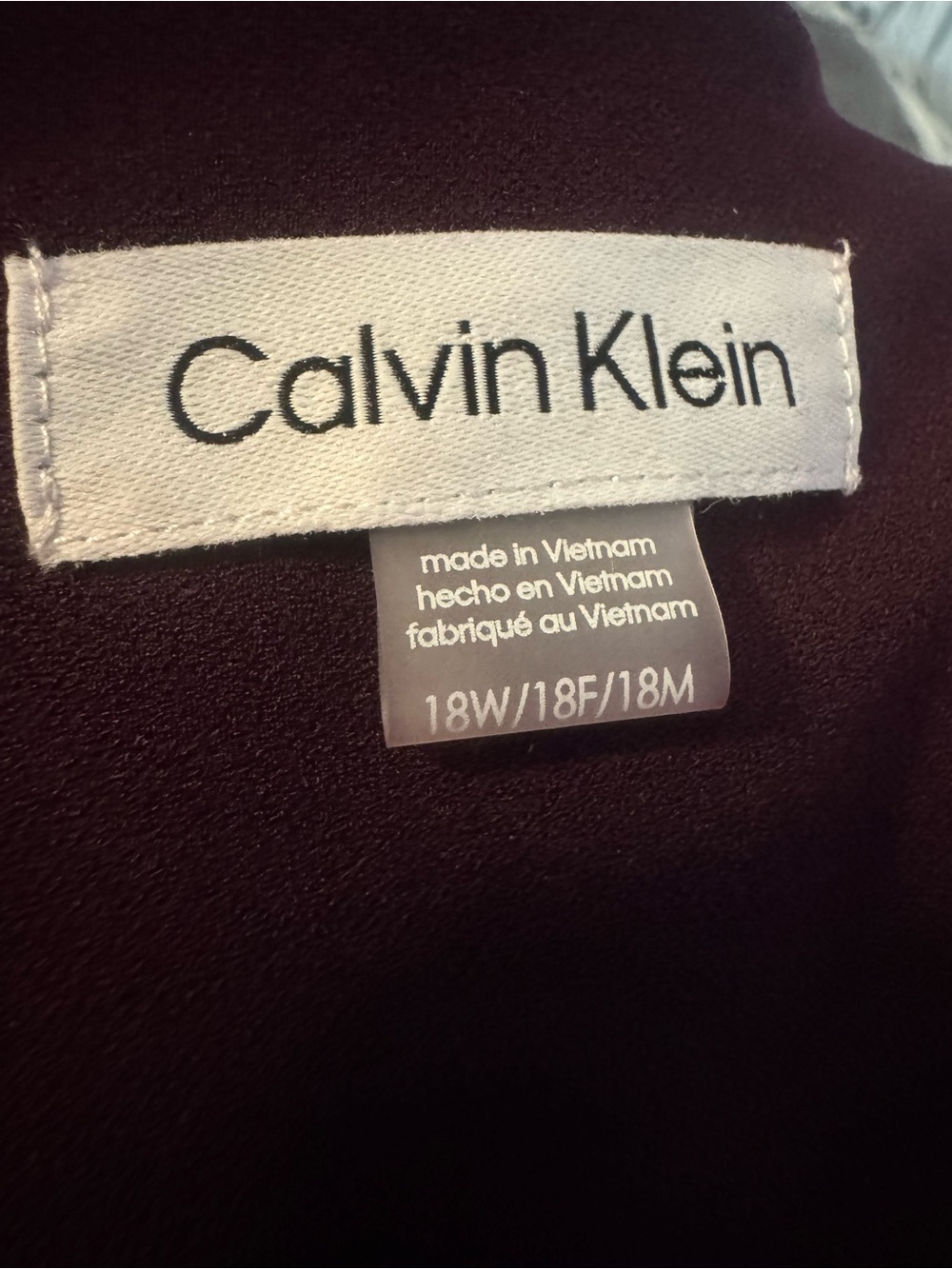 Calvin Klein Short Sleeve Side Pleat Midi Dress 18W Plum - Picture 3 of 5